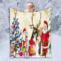 Wholesale Throw Christmas Blanket Single Custom Baby Blanket Super Soft  Sublimation Christmas Pattern Sofa Blanket