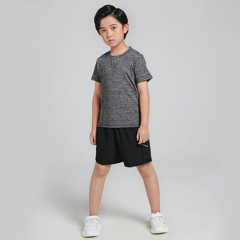 Kids Short Sets Boys Clothing Tshirt and Shorts Set 2 Piece Sport Gym Children Tracksuit
