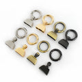 Meetee BF764 20/25mm Bag Strap Connector Buckle Spring Ring Tassel Clasp Cord Ends DIY Keyring Snap Hook Lace Cords Clip Stopper