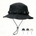 Wholesale Custom Logo Plain Blank Outdoor Hunting Adjustable Custom Fishing Boonie Fisherman Caps Bucket Hats with String