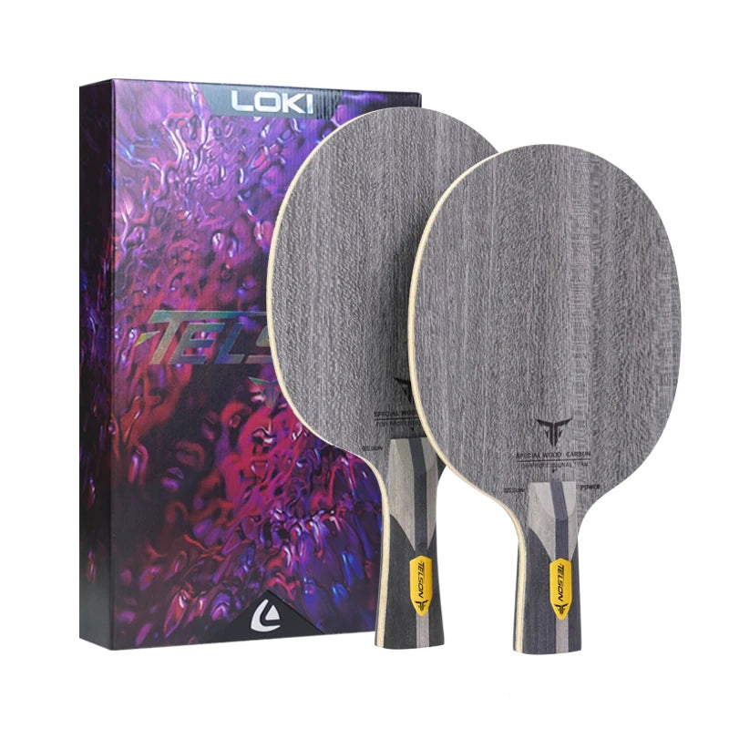 Loki Telson Power Ping Pong Blade Lighter Telson Carbon Fiber Blade Table Tennis Suitable for Offensive Style of Play
