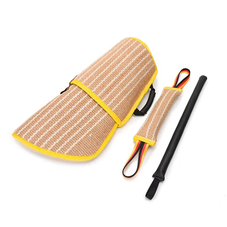 Dog Bite Training Set Double-Layer Dog Bite Sleeve Durable Dog Bite Suit  Professional Pet Training Equipment