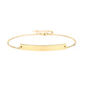 EManco Personalized Engraved 316L Stainless Steel Bar Bracelet Minimalism Jewelry Women