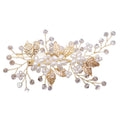 Exquisite Hair Comb Bridal Accessories Rhinestone Pearl Hair Comb Women Accessories Tiara Hair Jewelry Light Gold Headpiece