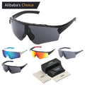 Wholesaler Brand Design TR90 Windproof Men Sport Sunglasses Trendy Oversized  Fashion Riding Eyewear Cycling Sunglasses