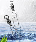100pcs Ball Bearing Snaps Swivels 0#-10# Fishing Tackles Duo Lock Snaps Leader Line Connector Accessories
