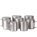 Outdoor Indoors Office Daily Tableware 220ml-550ml Double-Walled Drinkware Coffee Mug with Lid-for Camping