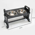 Factory Wholesales Elevated Dog Bowls Height Adjustable Dog Dish Bowl With 2 Stainless Steel Dog Food Bowls MegaBDM