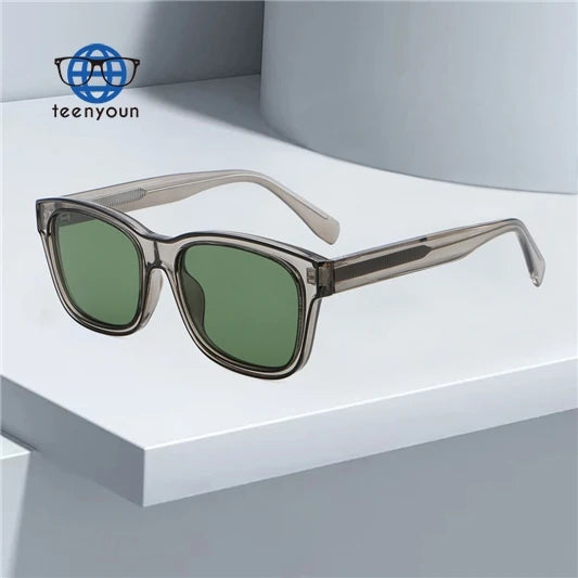 Teenyoun Tr90 Frame Line Party Uv400 Handmade Sunglasses Customized Logo Men Sunglasses Luxury Square Sunglasses Wholesale