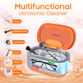 Sunled Wholesale Portable Mini Digital Commercial Household 45kHz High Frequency Ultrasonic Cleaner with Degas Function