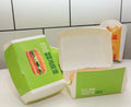 Custom Disposable Kraft Paper Packaging Fast Food Takeout to Go Hamburger Chicken Box