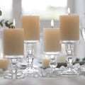 Wholesale 2024 Luxury Style Wedding Decoration and Dinning Glass Candle Holder
