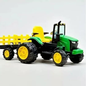 Wholesale Kids Electric Pedal Tractor Tailer Red Truck Model Double Drive Ride-on Car 4 Wheels 50kg Load Capacity Ages 3-10