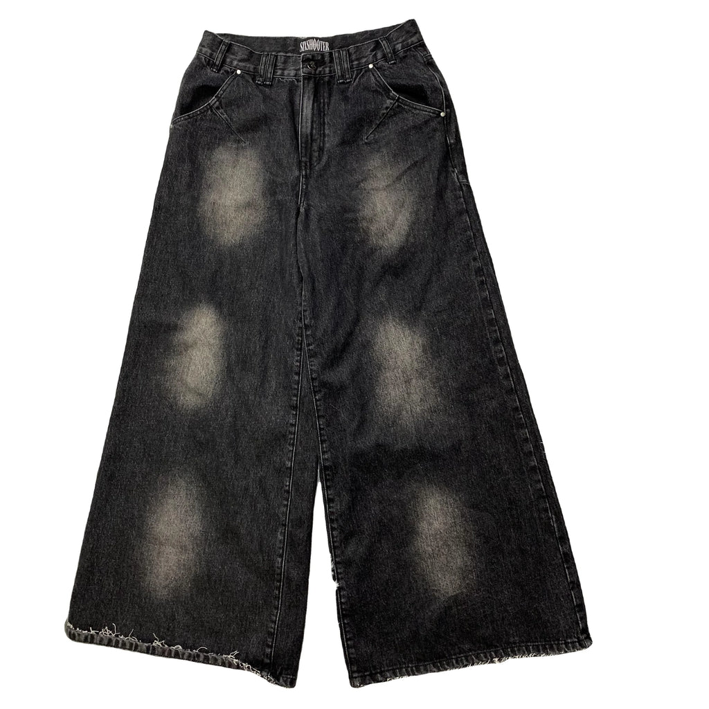 DENIMGUYS Custom Men's Loose Wide Leg Denim Trousers Man Vintage Washed Y2k Baggy Pants Jeans Men