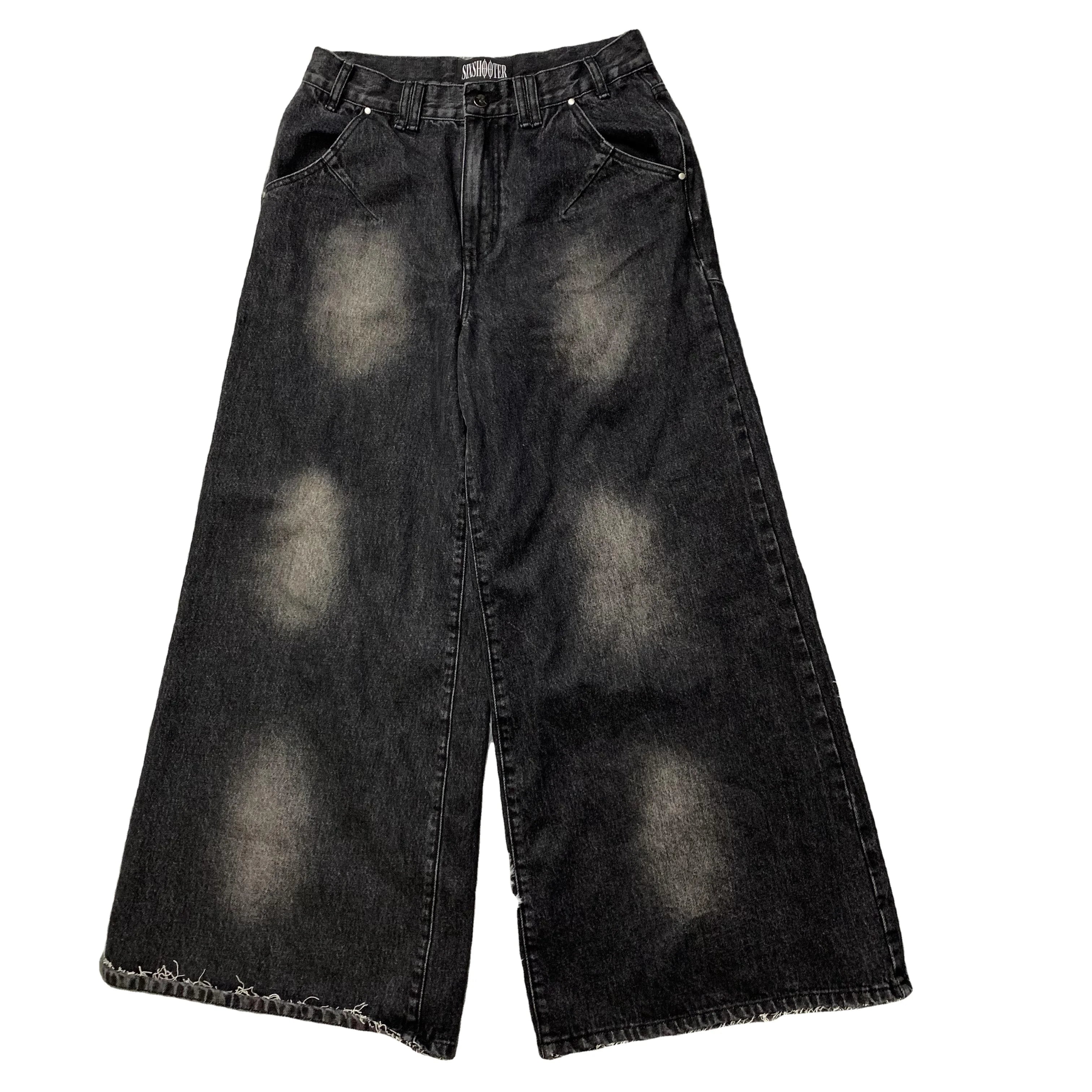 DENIMGUYS Custom Men's Loose Wide Leg Denim Trousers Man Vintage Washed Y2k Baggy Pants Jeans Men