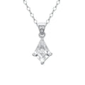 S925 Sterling Silver Kite Oval Cut Moissanite Chokers Pendant Necklace Classic Style Third Party Certified for Engagement