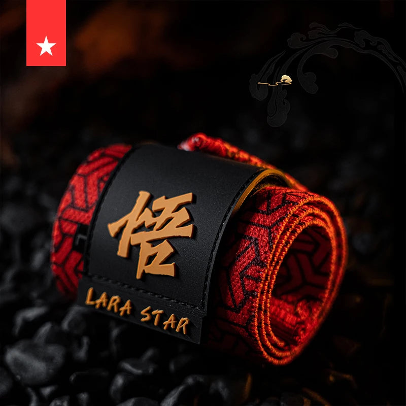 LS0671 Monkey King Design Heavy Duty Wrist Wraps for Weightlifting Work Out Wrist Support Printing Design
