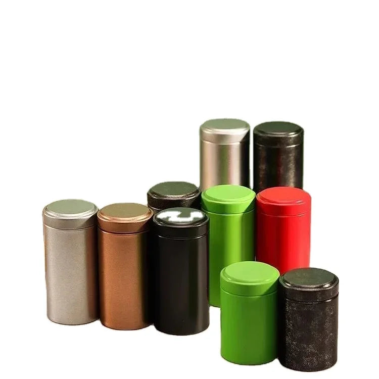 Christmas Festivals Candle Jars with Lids Small Mini Empty Home Candles Metal Cans for Gift Tea Food Tin Boxes