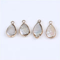 Fashion Pearl Jewelry Natural Freshwater Pearl Drop Baroque Shape Gold Plated Pendant Diy Jewelry Accessory Making