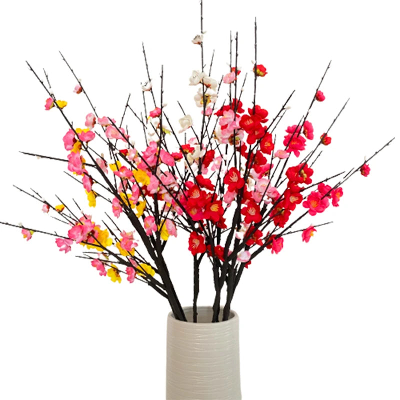 3 branch high plum blossom decoration mariage artificial flowers decorative