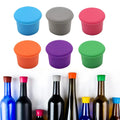 Silicone Red Wine Bottle Cap Customizable Logo Wine Utensils Circular Wine Stoppers with Excellent Print Quality