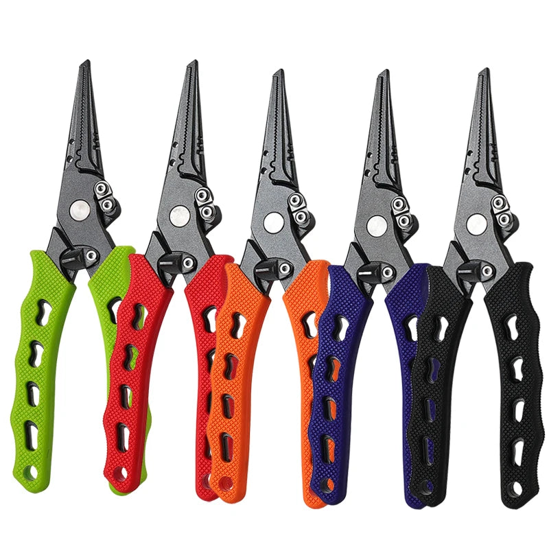 20*8.5*2.5cm 186g Multi-functional Stainless Steel Fishing Plier 5 Colors Fishing Tool Clamp Line Cutter Hook Remover