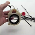 Cable Tie Organizer Plastic Fluorescent Storage Cable Tie Holder Portable Stable   Ring Key Chain Storage Tool Parts