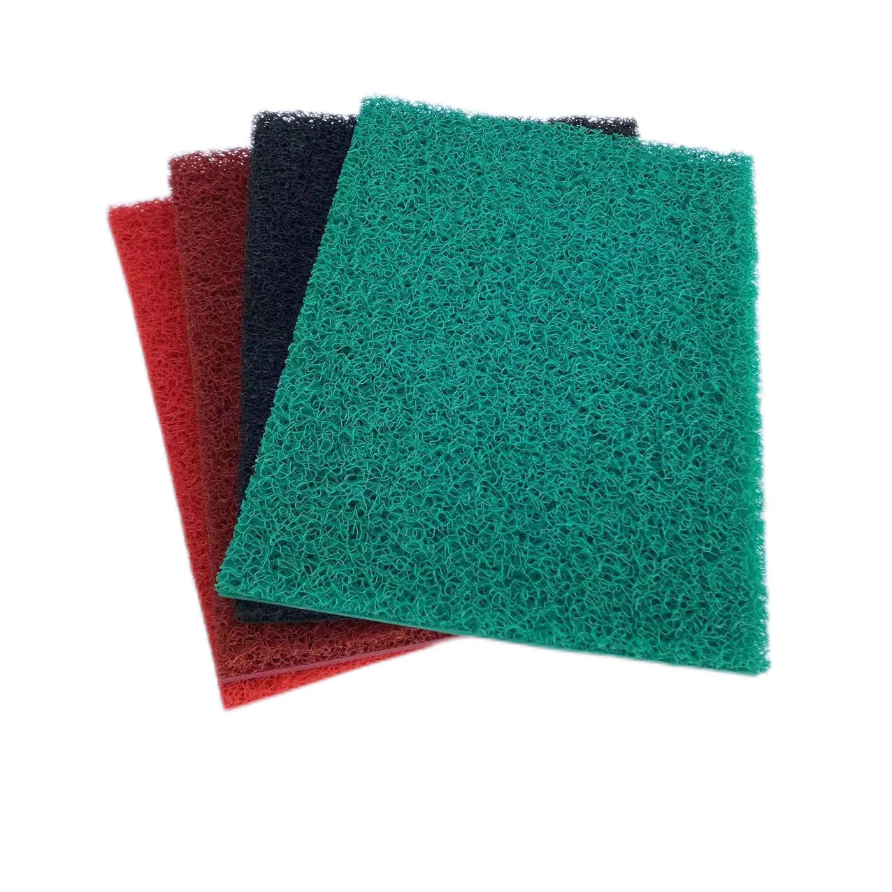 Hot Sale PVC Coil Car Mats with Spike or Nail Backing Red Black Spaghetti Mat Automotive Floor Mat Rolls