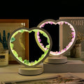 Natural Stone Crystal love Shaped Lamp Healing Stone Amethyst Crystal Night Light Crystal Crafts Citrine Rose Quartz Lamps