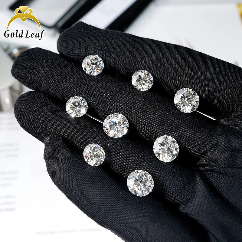 Goldleaf Wholesale 0.5CT Round Lab Grown Diamond IGI/GIA Certified D HPHT Clarity for Jewelry Making