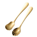 Shell Shape Metal Spoon Stainless Steel  Tea/Ice Cream/Coffee Dessert Spoon