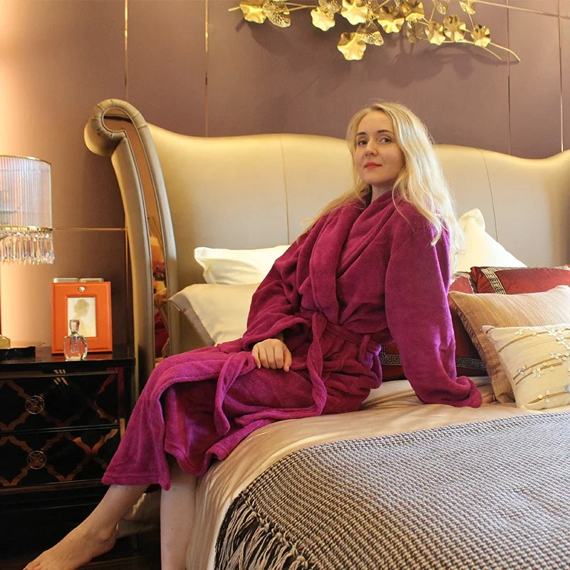 Quick-Dry Eco-Friendly Home Use Super Soft Coral Fleece Plush Luxury Bath Robe Towel