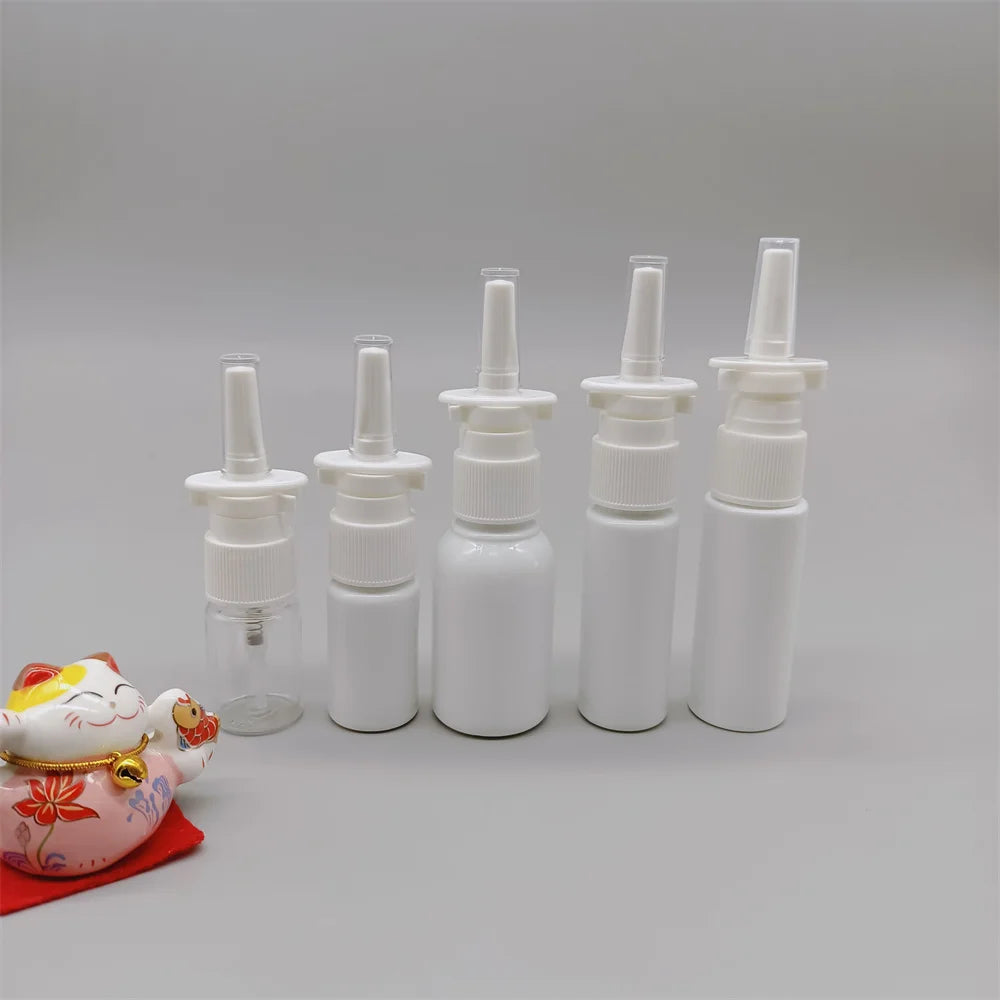 20ml Nasal Spray Aspirator Plastic Pump Empty Refillable Mouth Spray Bottle