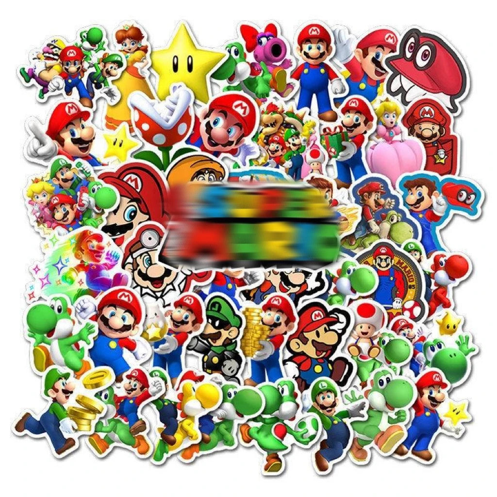 50Pcs Super Computer Game Funny Sticker for Laptop Luggage Skateboard Kids Bottles Anime Graffiti Stickers