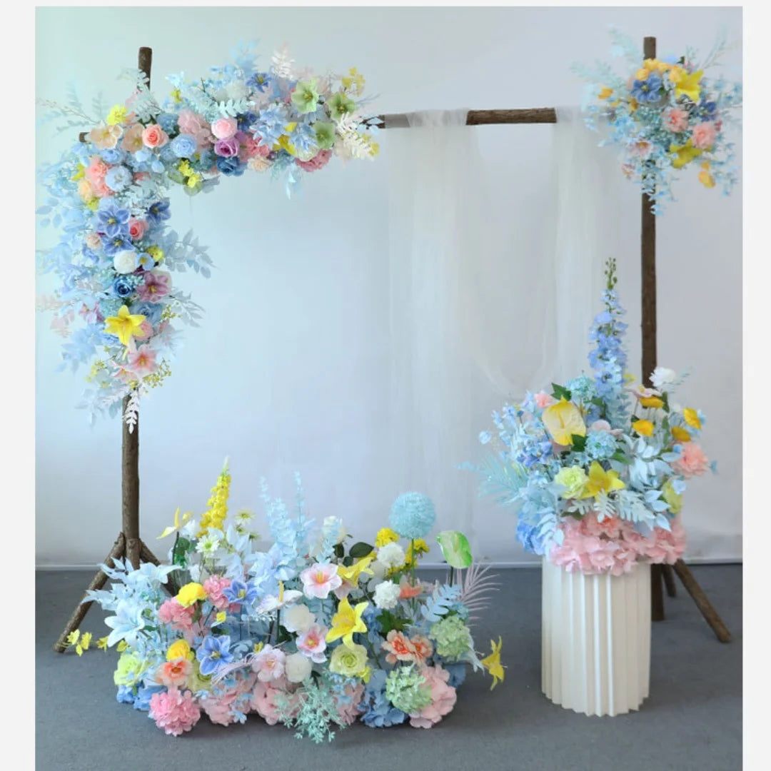C232 Monet Artificial Flower Arrangement Wedding Flower Arrangement  Wedding Road Guide Flower Art Wedding Background Ornaments