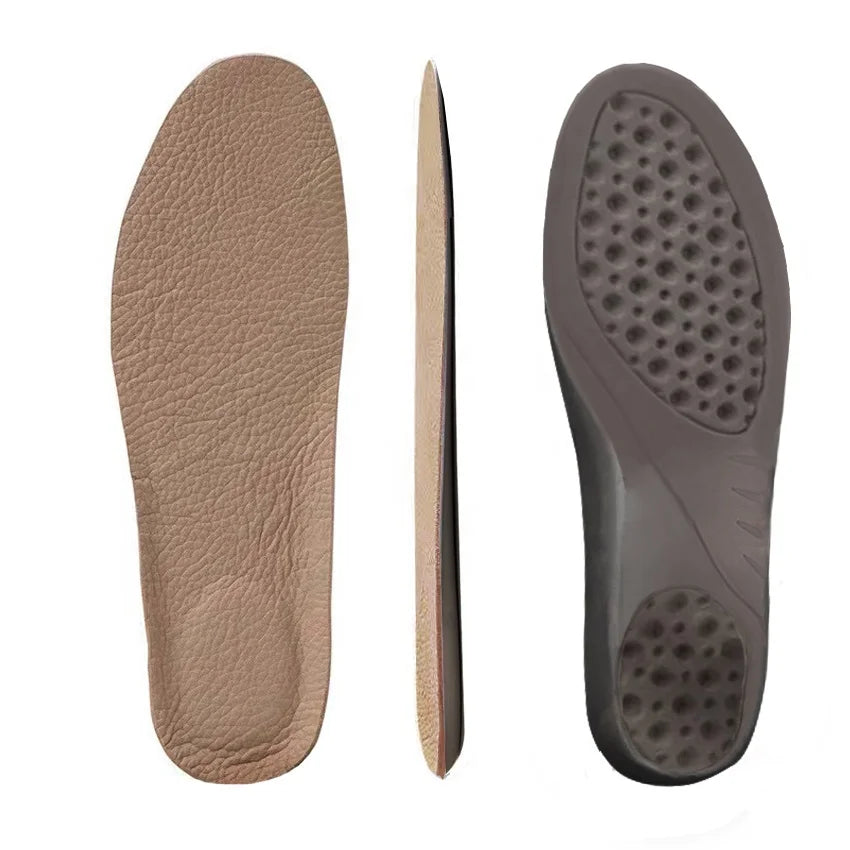Memory Foam Shock Absorb Latex Foam With Leather Insole Arch Support Insole Sports Anti_Odor Orthopedic Shoes Insole HA00952