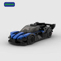 Nostalgic Mini Brick Assembled Blue and Black Super Car Model Building Blocks for Boys Building Block Sets Car