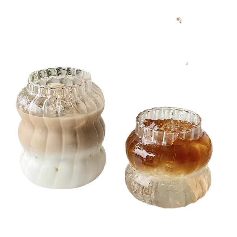 Uniquely Designed Gourd Shaped Glass Beer Can Cup a Lovely and Beautiful High Borosilicate Glass for Home Use