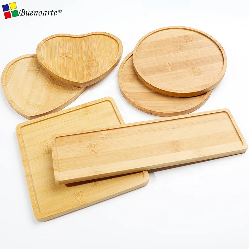 Buenoarte 5 Pcs Irregular Mosaic Potholder Bases 10mm Thick Modern Design for DIY Mosaic Coaster Craft Kits Room Use