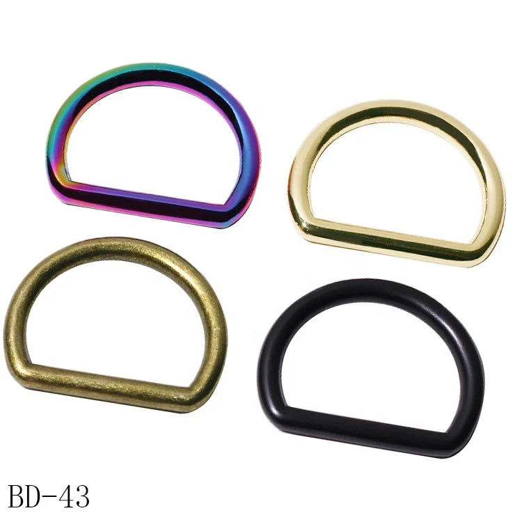 Hot Selling Multicolor d Ring Hardware Wholesale Luggage Strap Handbag Side Release Buckle Bag Parts Accessories for Dog Collar