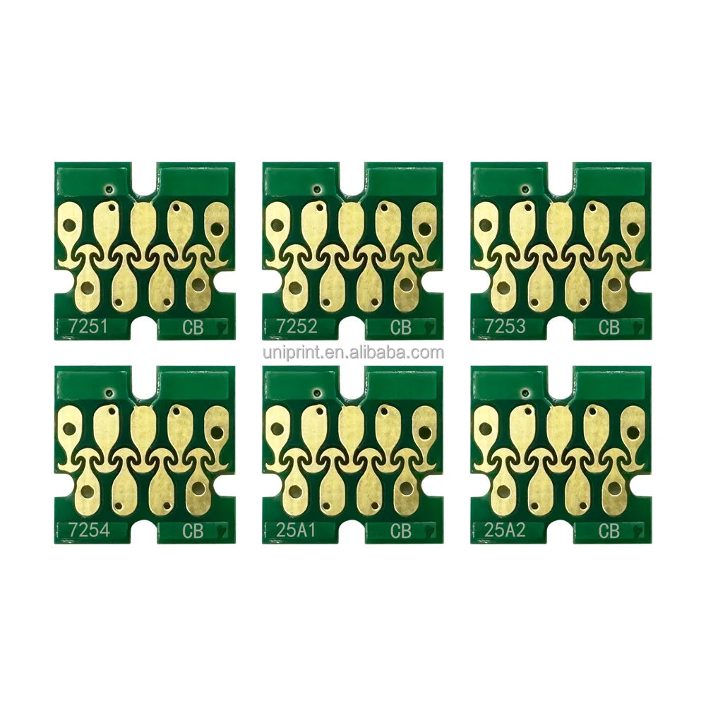 6 x T7251 Ink Cartridge Chip Compatible for Epson SureColor F2000 SC-F2100 Printer T7252 T7253 T7254 T725A T725A