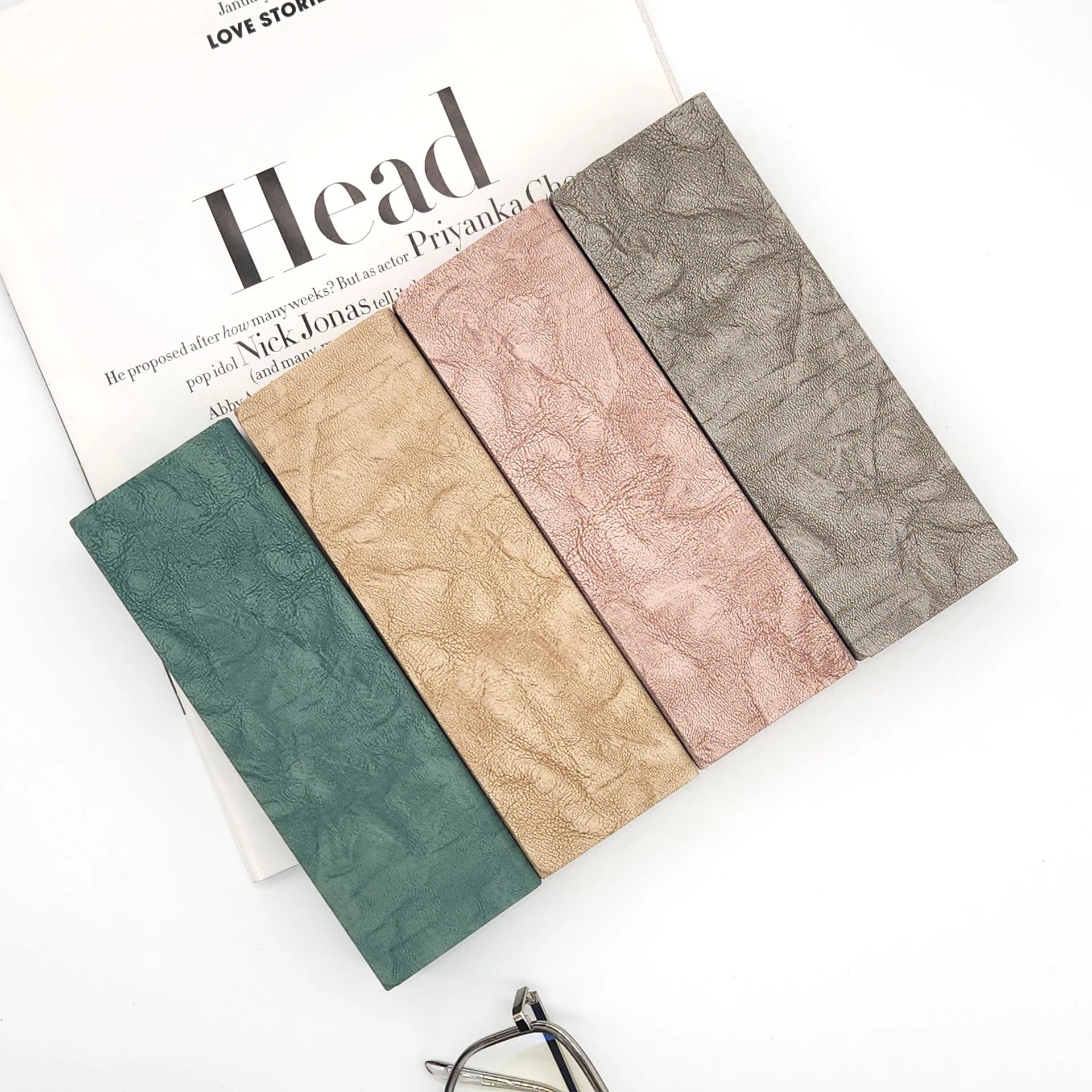 New Arrival Handmade Leather Sunglasses Case Rectangle Glasses Box Package with Logo Print Wholesale Price Eyeglasses Cases Bags