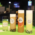 Guangdong 350ml 500ml PET 47mm Slim Cylinder Juice Jar Plastic Bottle