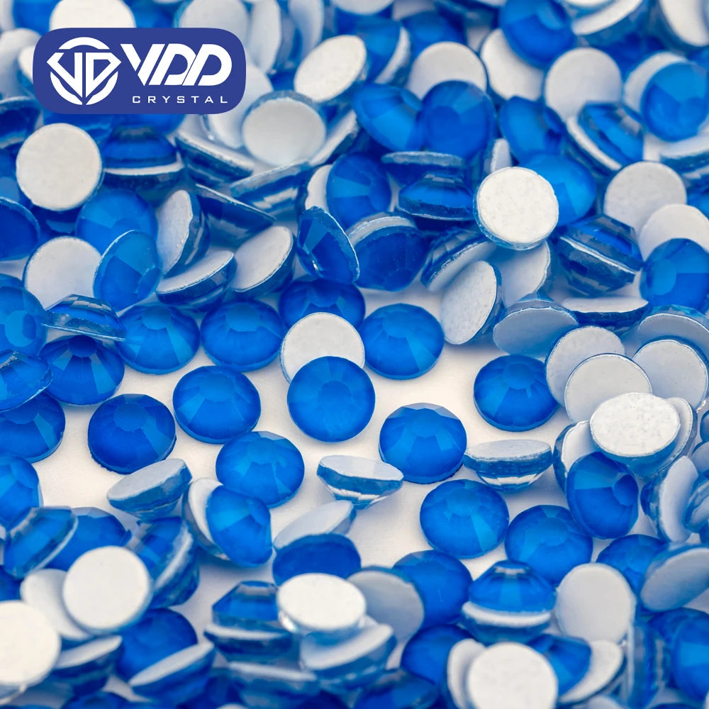VDD 284 M Blue SS6-SS30 High Quality Glass Rhinestones Crystal Flatback Stones for Nail Art Accessories DIY Crafts Decorations