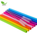 Portable Reusable Silicone Drinkware Accessories Free Bubble Tea Straws for B Free Portable Silicone Drinking Straws