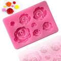 XGY-28 DIY 3D Rose Sugarcraft Silicone Fondant Mold Wedding Cake Decorating Tools Flower Resin Clay Gumpaste Silicon Resin Mold
