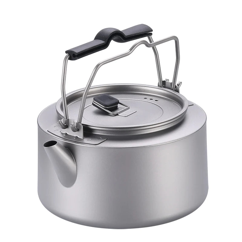 Chinese Products Tea Pots & Kettles Titanium 0.6L/1L  Portable Outdoor Coffee Camping Hiking Picnic BBQ Water Kettle