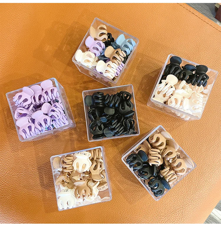BPHNE 2023 Latest Designer Various Solid Colors Mini Hair Claws Doff Basic Non-slip Hair Accessories Ponytail Clip Claw