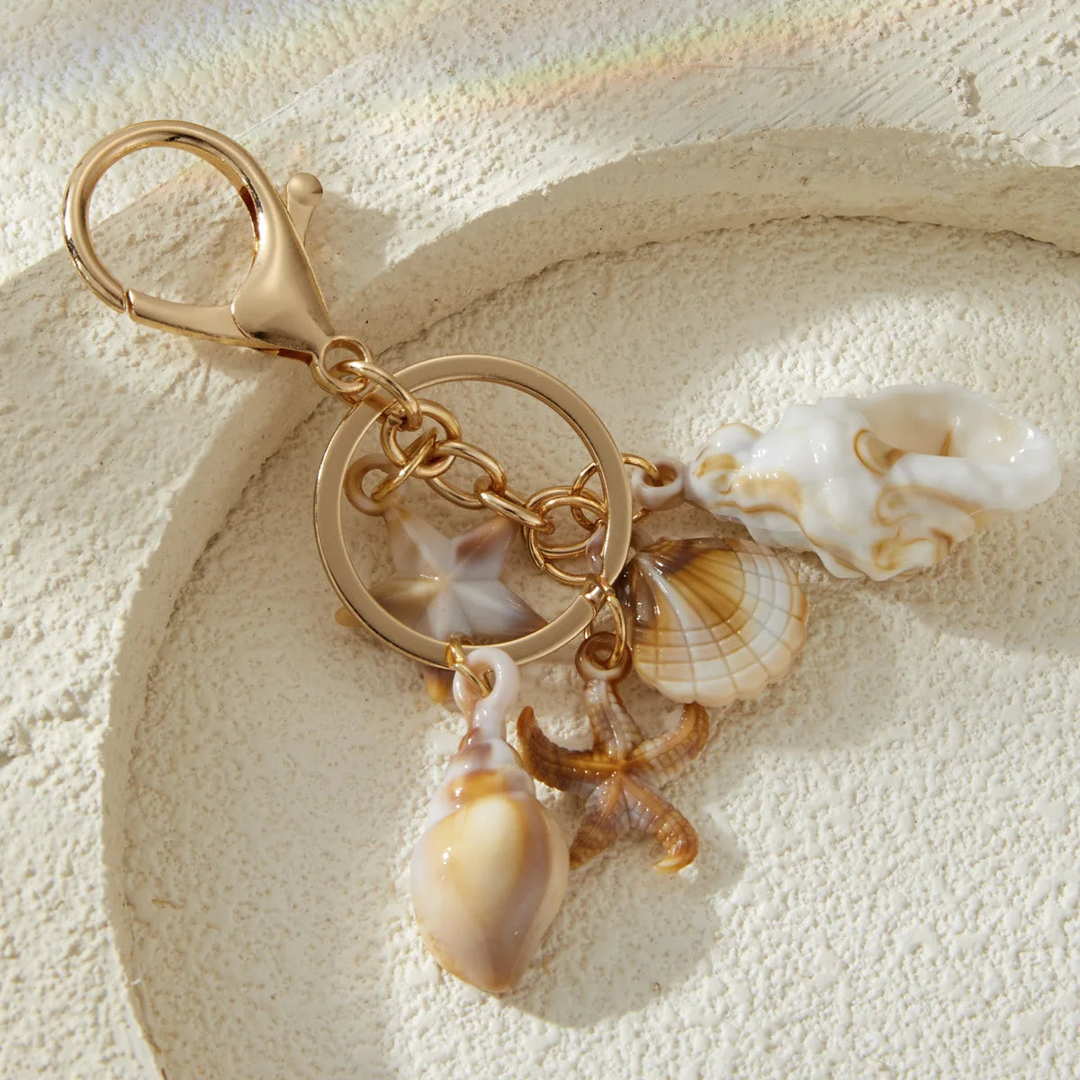 Hot Selling Creative Creative Personalized Seaside Vacation Simulation Shell Conch Starfish Bag Charms Accessories