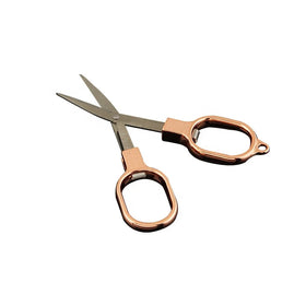 Stainless Steel Scissors Antirust Folding Scissors Glasses Shaped Keychain Fishing Travel Scissor Cutter Camping Use